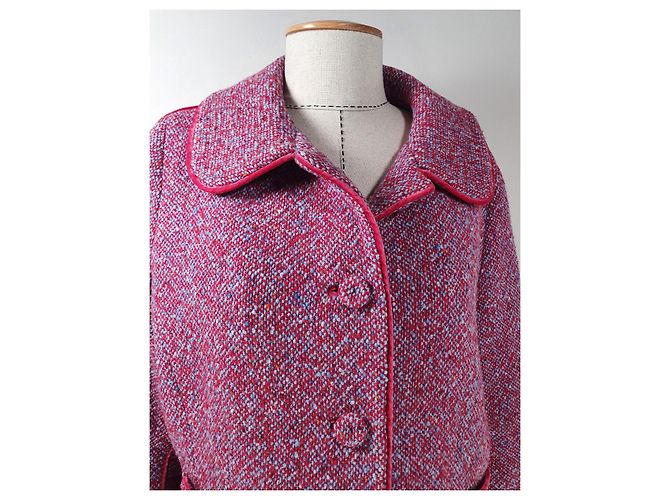 Luisa Beccaria Abrigo corto blazer de tweed Multicolor - vista 2