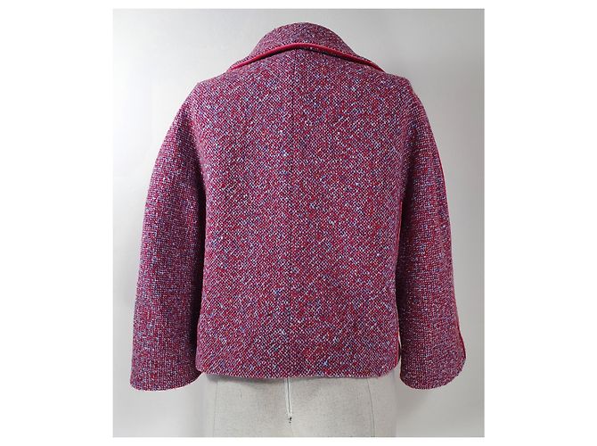 Luisa Beccaria Abrigo corto blazer de tweed Multicolor - vista 6