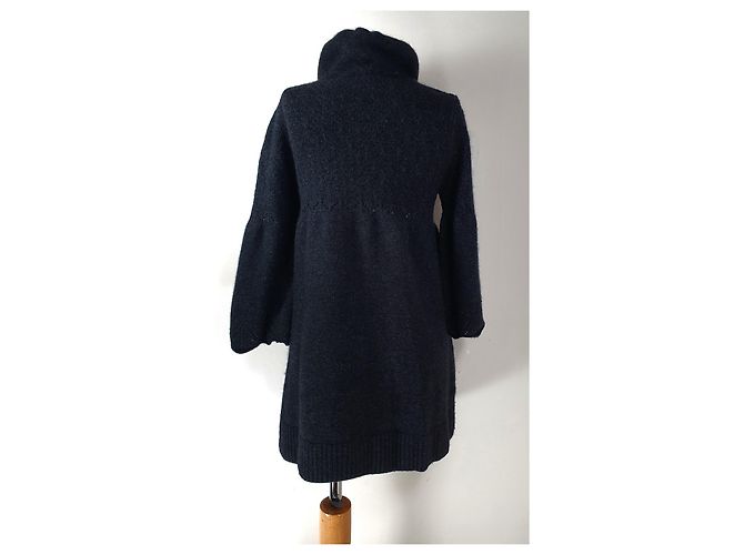 Vestido Essentiel Antwerp Gris Oscuro Lana Angora M Gris antracita - vista 4