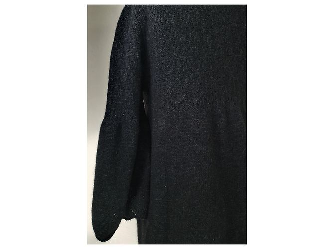 Vestido Essentiel Antwerp Gris Oscuro Lana Angora M Gris antracita - vista 5