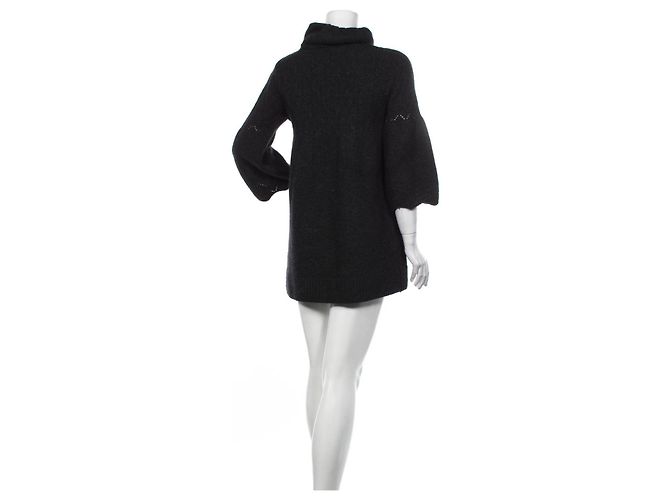 Vestido Essentiel Antwerp Gris Oscuro Lana Angora M Gris antracita - vista 8