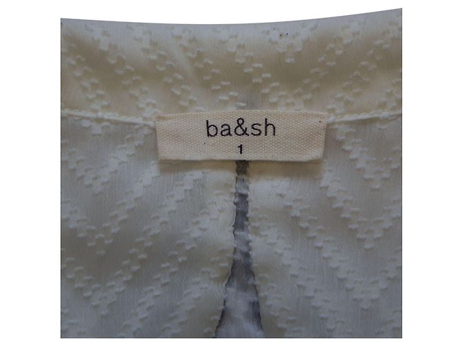 Blusa con textura Ba&sh de poliéster blanco - vista 7
