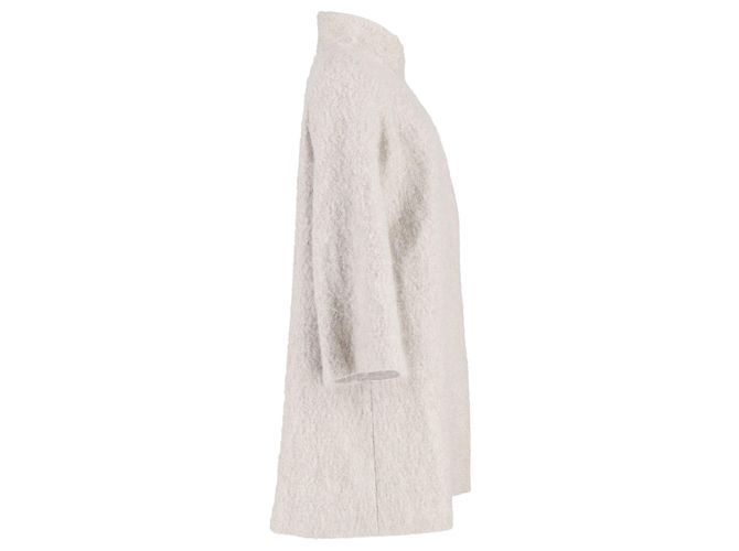 Cappotto Lungo Carolina Herrera Linea A in Lana Beige - vista 2