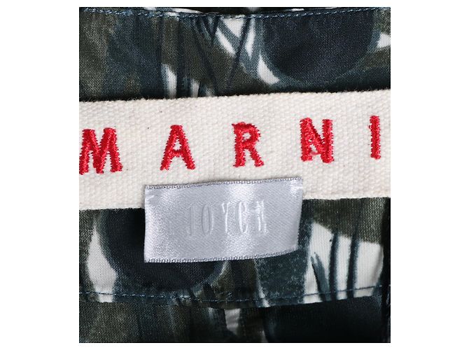 Top Estampado Abstracto Marni en Poliéster Verde - vista 4