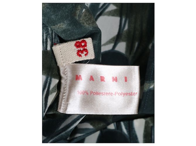 Top Estampado Abstracto Marni en Poliéster Verde - vista 5