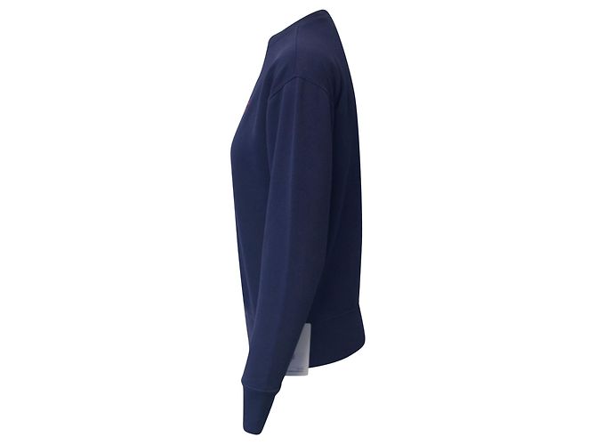 Polo Ralph Lauren Sweatshirt mit besticktem Logo aus marineblauer Baumwolle - Ansicht 2