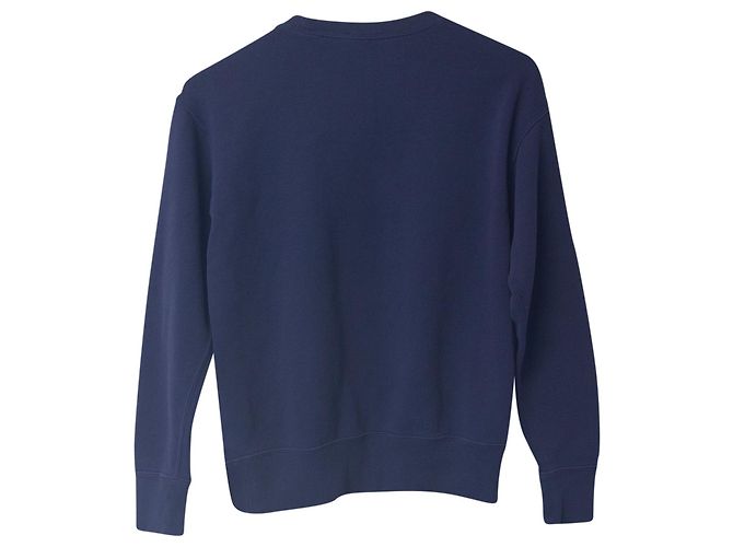 Polo Ralph Lauren Sweatshirt mit besticktem Logo aus marineblauer Baumwolle - Ansicht 5