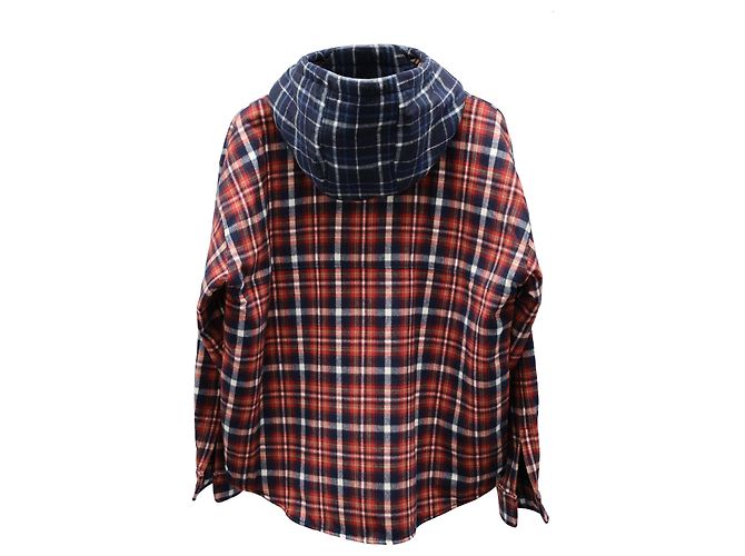 Dsquared2 Kapuzenpullover mit Karomuster aus roter Baumwolle - Ansicht 2