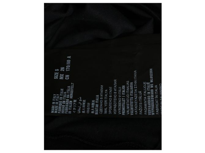 Camiseta de algodón negro con cuello redondo y adornos de Prada - vista 5