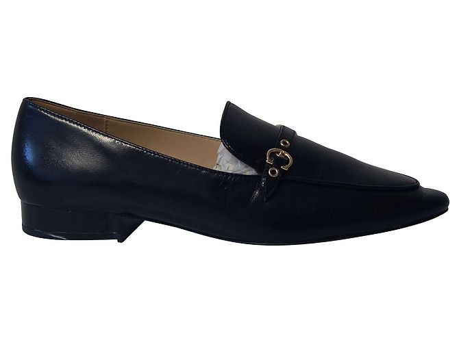 Coach Mocassins Isabel en Cuir Noir - vue 3