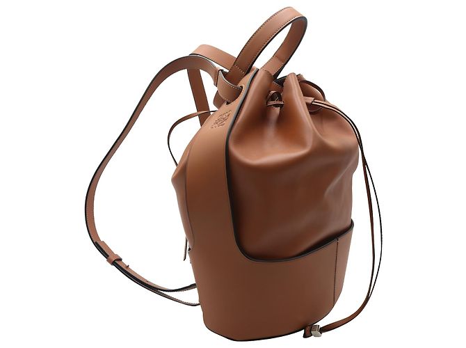 Borsa a secchiello Loewe Balloon in pelle marrone chiaro - vista 2