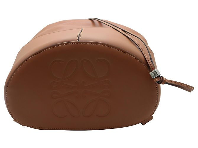 Borsa a secchiello Loewe Balloon in pelle marrone chiaro - vista 6