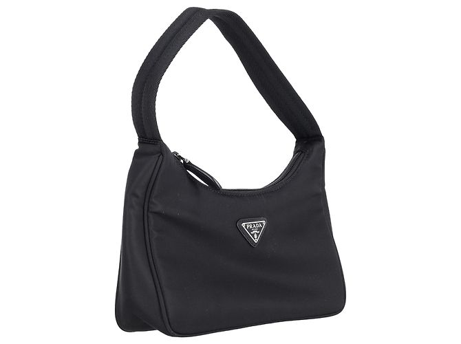Saffiano Riedizione Prada 2005 Mini Bag Re-Nylon in Nylon Nero - vista 2