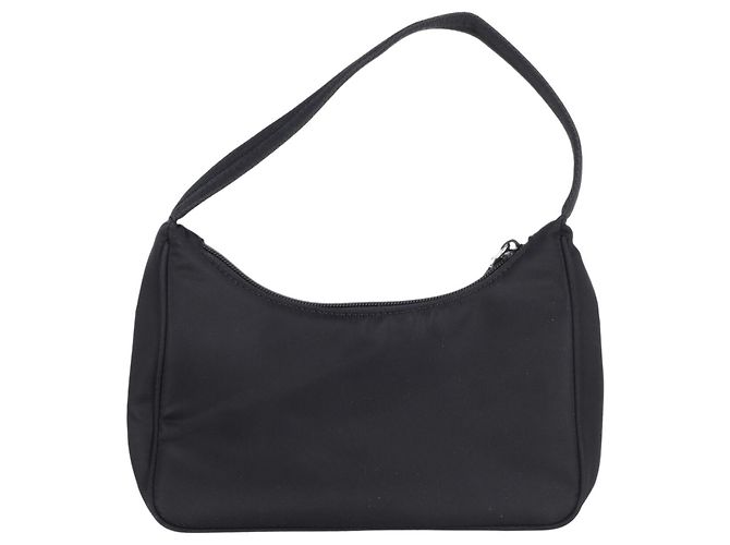 Saffiano Riedizione Prada 2005 Mini Bag Re-Nylon in Nylon Nero - vista 4
