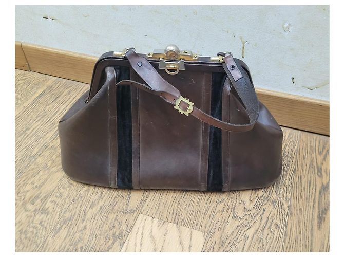 Roberta di Camerino Vintage Arzttasche '70 Braun - Ansicht 2