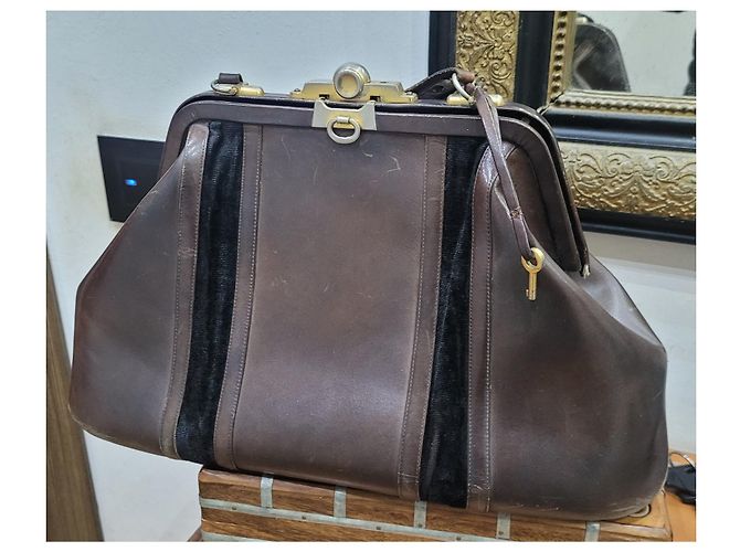 Roberta di Camerino Vintage Arzttasche '70 Braun - Ansicht 9
