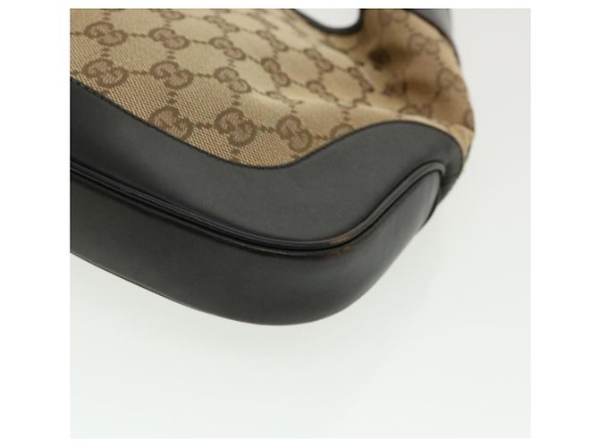 GUCCI GG Canvas Jackie Web Sherry Line Borsa a tracolla Beige Rosso Verde Auth rd3512 - vista 14