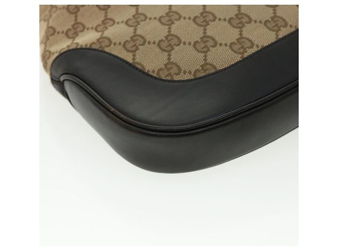 GUCCI GG Canvas Jackie Web Sherry Line Borsa a tracolla Beige Rosso Verde Auth rd3512 - vista 17