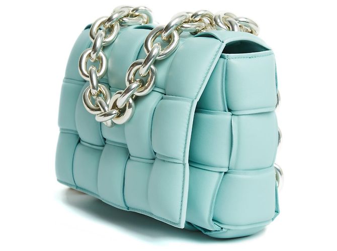 Cassette Bottega Veneta CASSETTA A CATENA MENTA NUOVA Blu chiaro - vista 3