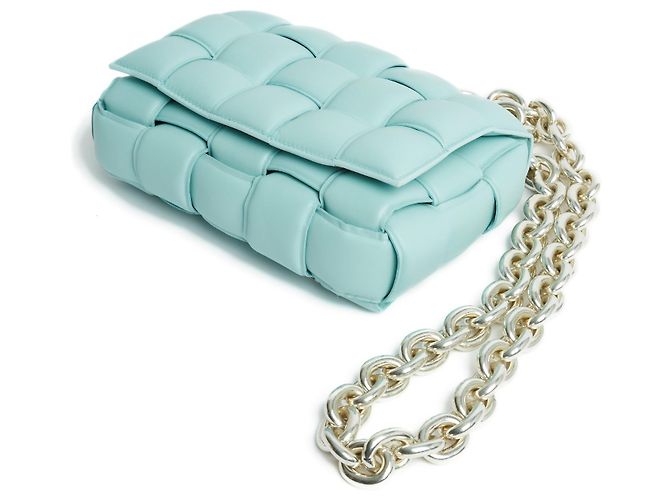 Cassette Bottega Veneta CASSETTA A CATENA MENTA NUOVA Blu chiaro - vista 6