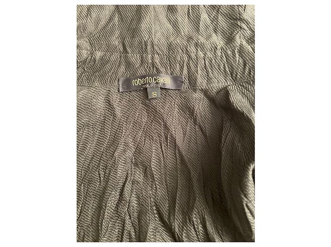 Roberto Cavalli Seidenbluse Dunkelgrau Anthrazitgrau - Ansicht 2