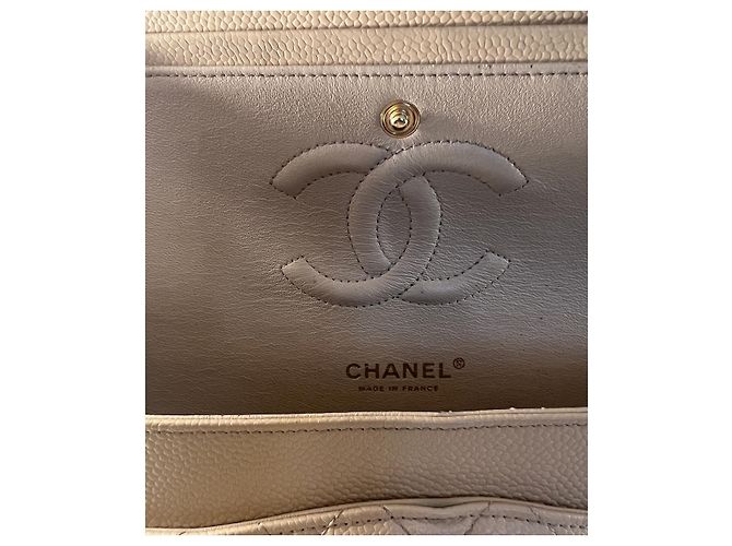 Timeless Chanel Aba Clássica - Média Bege - vista 9