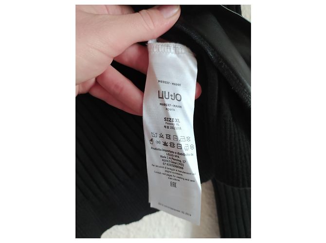 Pull Liu.Jo Noir en Viscose XL - vue 8