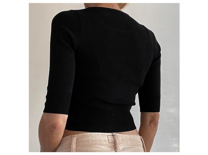 Autre Marque camisola curta 3/4 mangas Preto - vista 13