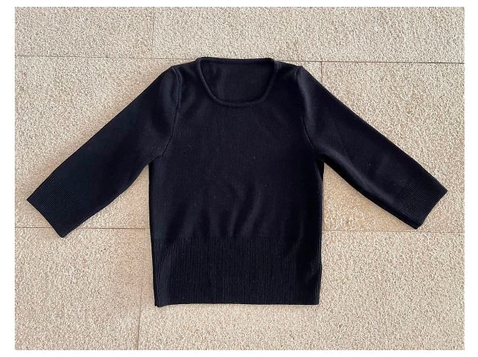 Autre Marque camisola curta 3/4 mangas Preto - vista 6