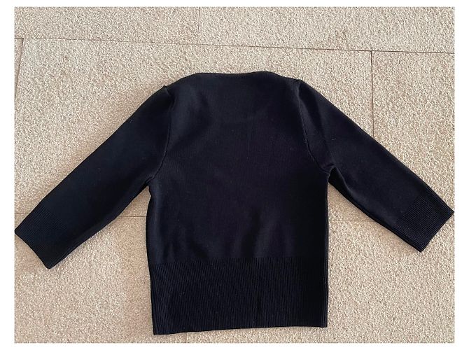 Autre Marque camisola curta 3/4 mangas Preto - vista 7