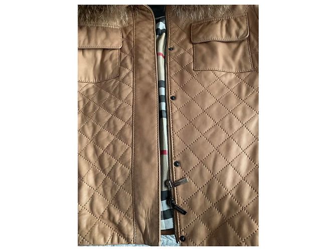 Burberry Lederjacke Beige - Ansicht 11