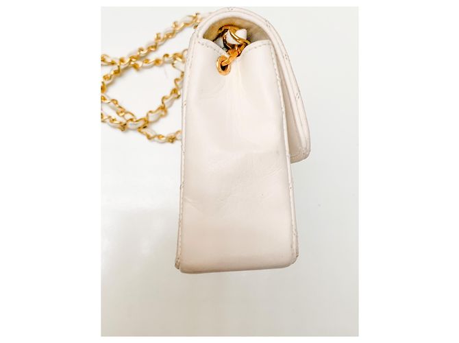 Timeless Mini-Tasche Chanel zeitloses Vintage-Weiß GHW - Ansicht 7