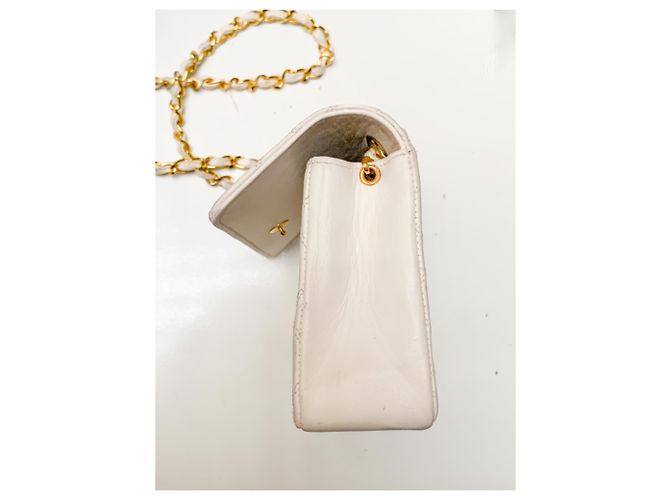 Timeless Mini-Tasche Chanel zeitloses Vintage-Weiß GHW - Ansicht 6