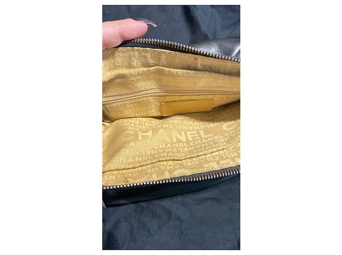 Borsa a fisarmonica lassista di Chanel Nero - vista 4
