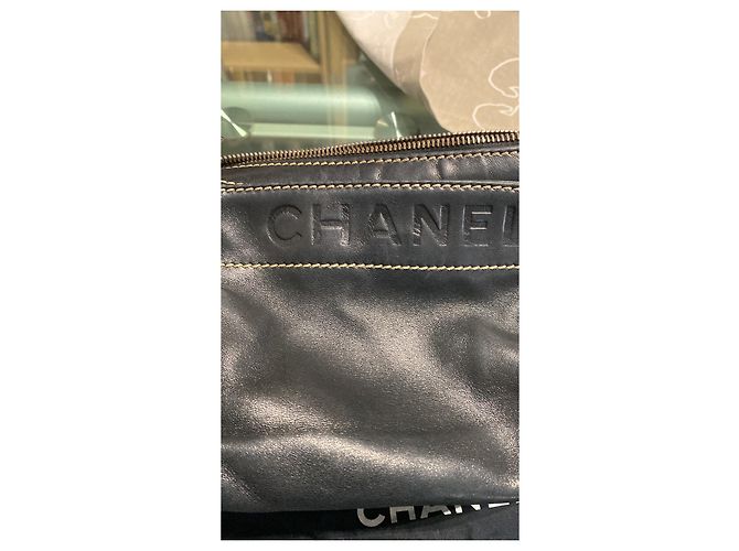 Borsa a fisarmonica lassista di Chanel Nero - vista 6