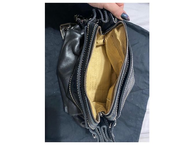 Borsa a fisarmonica lassista di Chanel Nero - vista 7