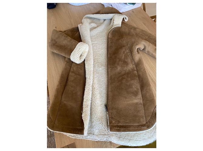 Abrigo de piel de oveja Ba&Sh Beige - vista 2