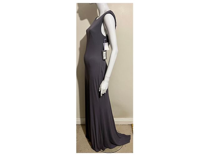 Langes Abendkleid von Vera Wang, grau, Neu mit Etiketten - Ansicht 3