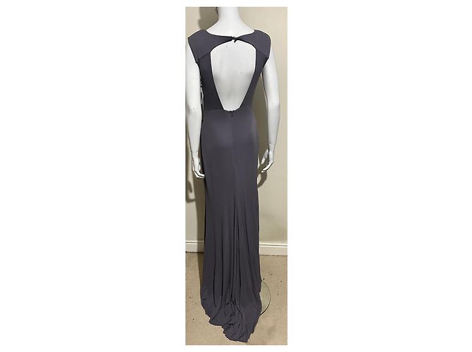 Langes Abendkleid von Vera Wang, grau, Neu mit Etiketten - Ansicht 4