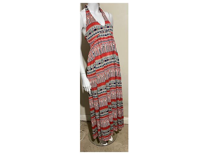 Diane Von Furstenberg DvF Maxi vestido de seda Franz Multicolor - vista 2