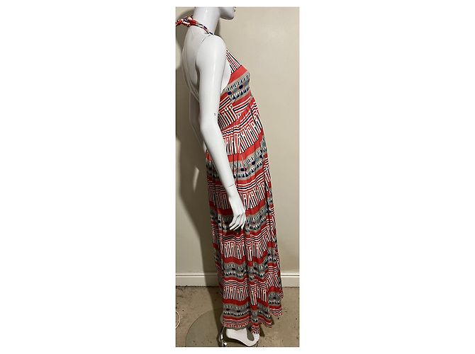 Diane Von Furstenberg DvF Maxi vestido de seda Franz Multicolor - vista 3