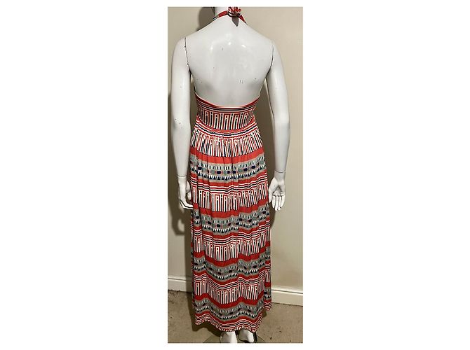 Diane Von Furstenberg DvF Maxi vestido de seda Franz Multicolor - vista 4