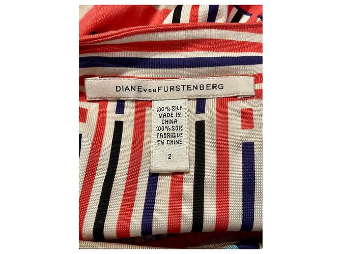 Diane Von Furstenberg DvF Maxi vestido de seda Franz Multicolor - vista 6