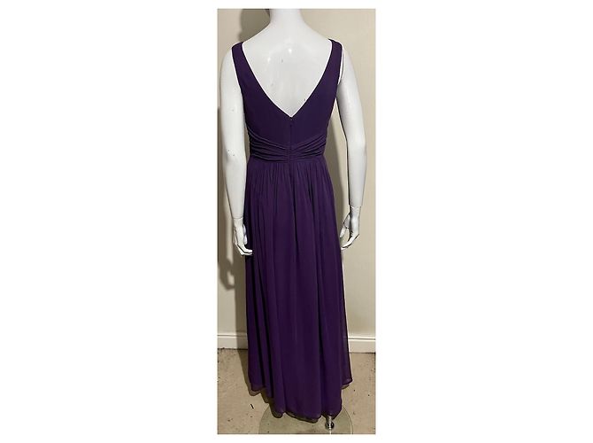 Jenny Packham Abito da sera in chiffon viola Viola scuro - vista 2