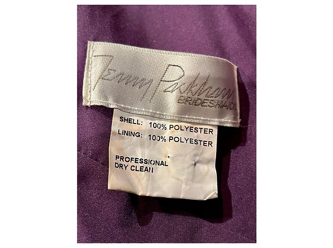 Jenny Packham Abito da sera in chiffon viola Viola scuro - vista 5
