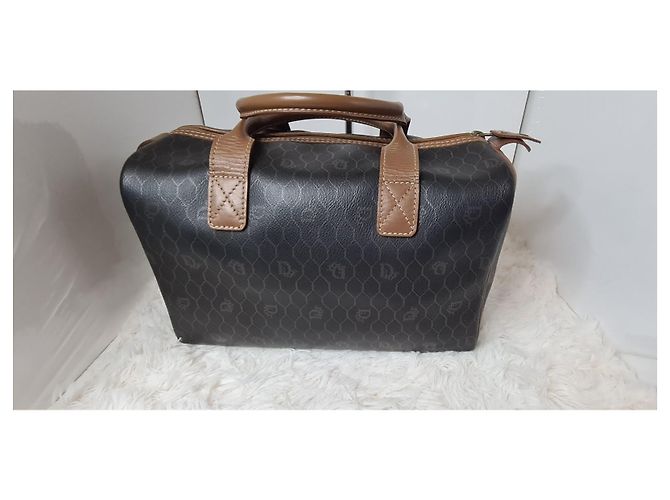Borsa Christian Dior Boston in Tela Monogrammata Marrone - vista 2