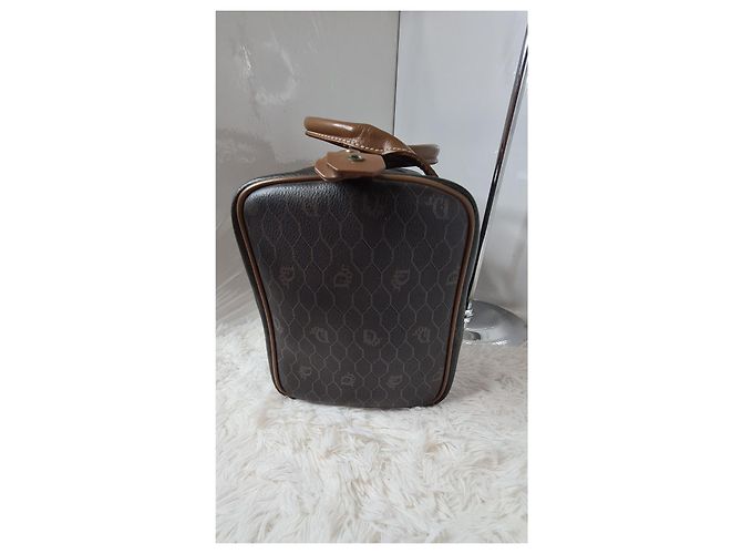 Borsa Christian Dior Boston in Tela Monogrammata Marrone - vista 3