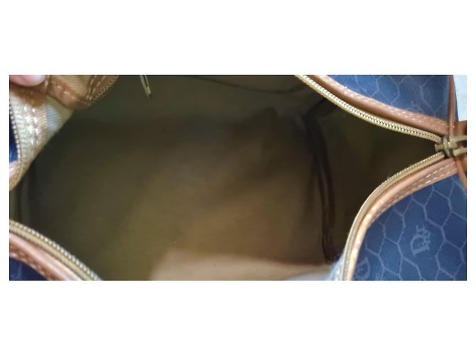 Borsa Christian Dior Boston in Tela Monogrammata Marrone - vista 5
