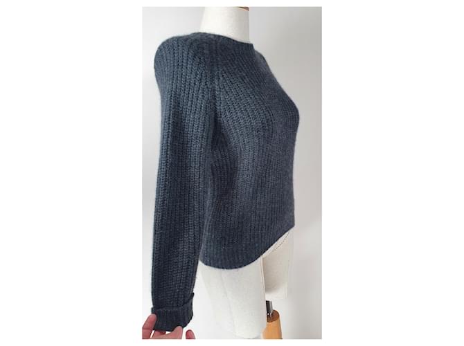 Bogner Kaschmirpullover mit Reißverschluss Grau - Ansicht 2