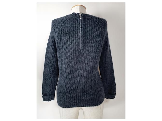 Bogner Kaschmirpullover mit Reißverschluss Grau - Ansicht 3